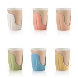 SET 6 SUPORTURI PAHARE TIERRA COLORATE