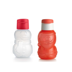 Set Sticle 350 ml (2 buc) - Om de Zăpadă și Moș Crăciun