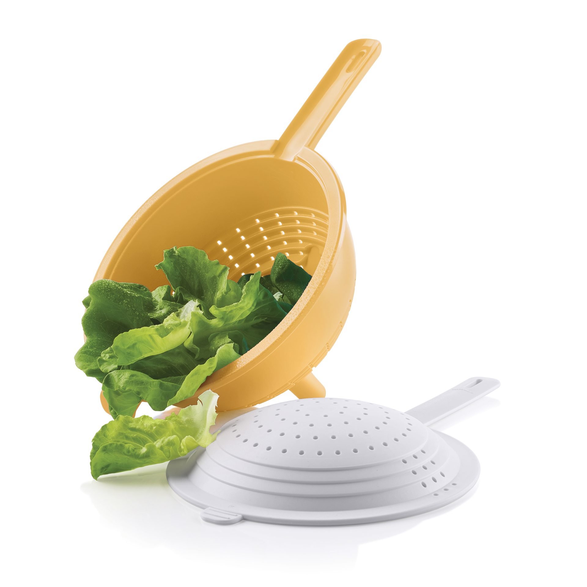 Strecurătoare dublă alb-portocaliu - imagine 2