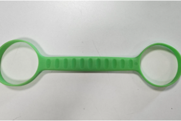 Accesoriu mâner verde din silicon pentru sticlă