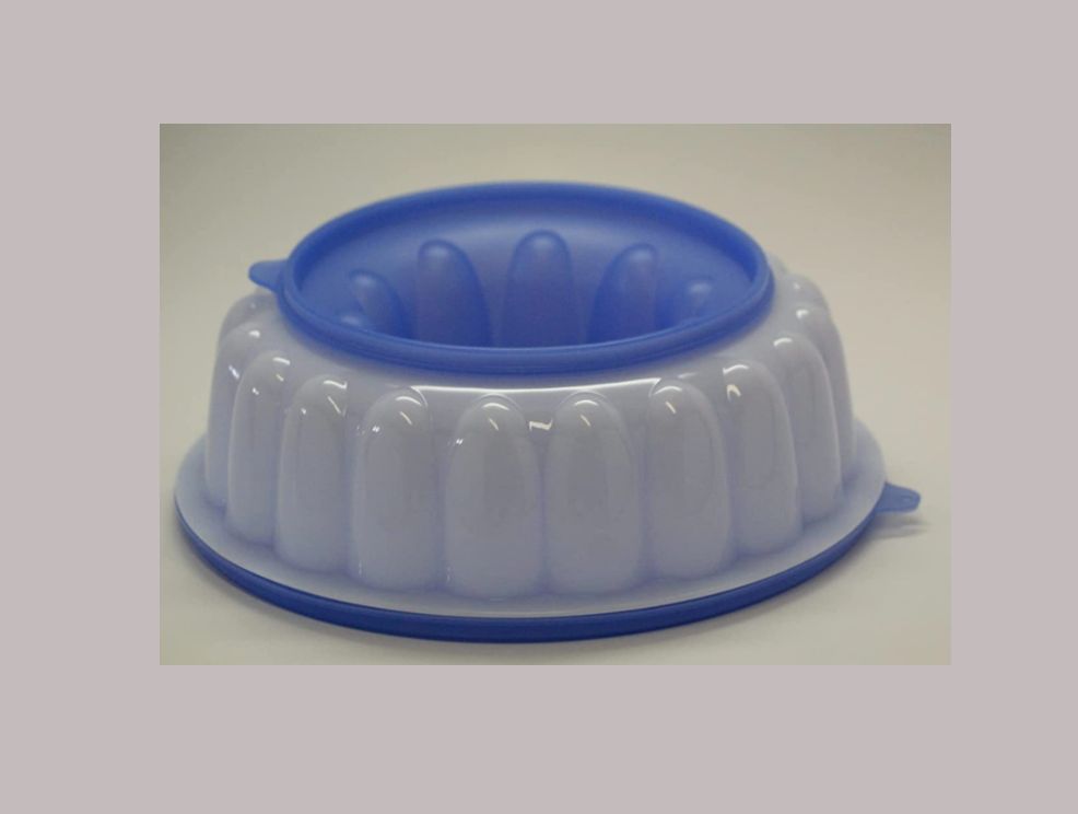 Formă coroniță alb-azur