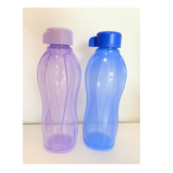 Set Sticle 500 ml (2 buc) capac filet - albastră + mov