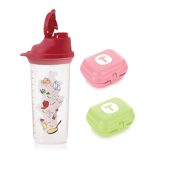 Set Magic Mixer 600 ml cu rozetă + Scoică mică T roz + Scoică mică T verde
