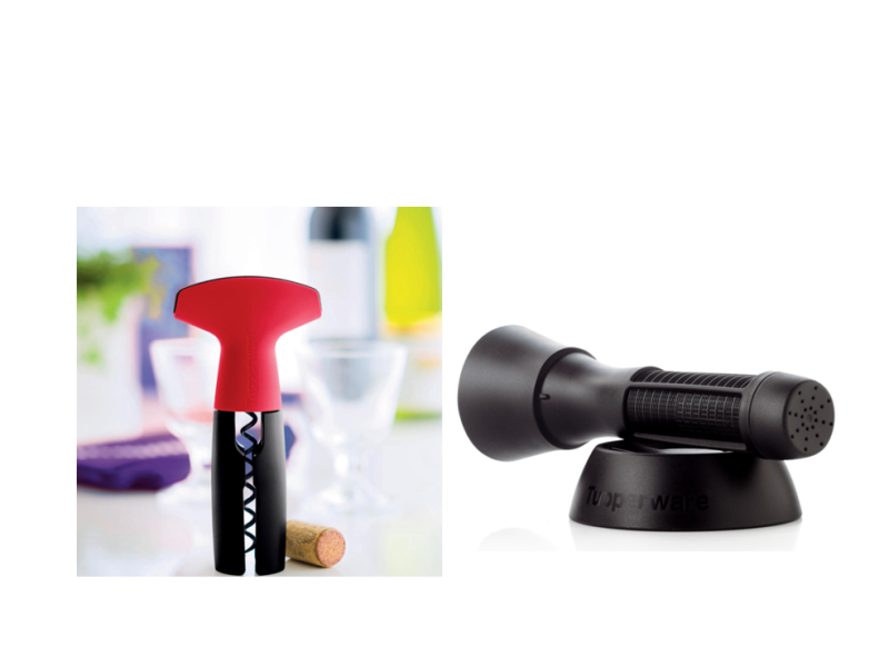 Set Tirbușon roșu + Infuzor negru