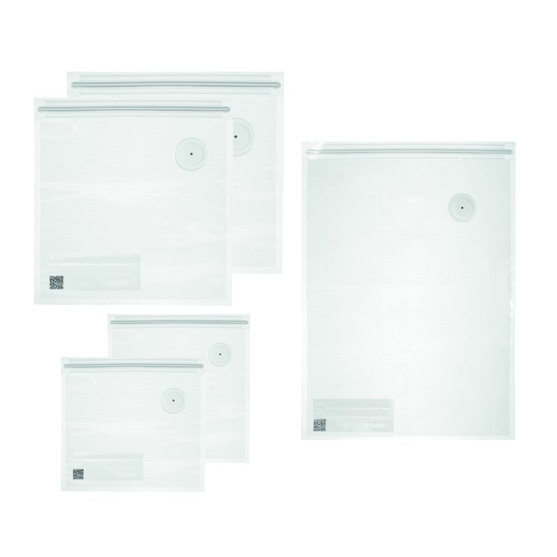 SAVE-IT - SET 5 PUNGI REUTILIZABILE PENTRU PĂSTRARE ALIMENTE ÎN VID