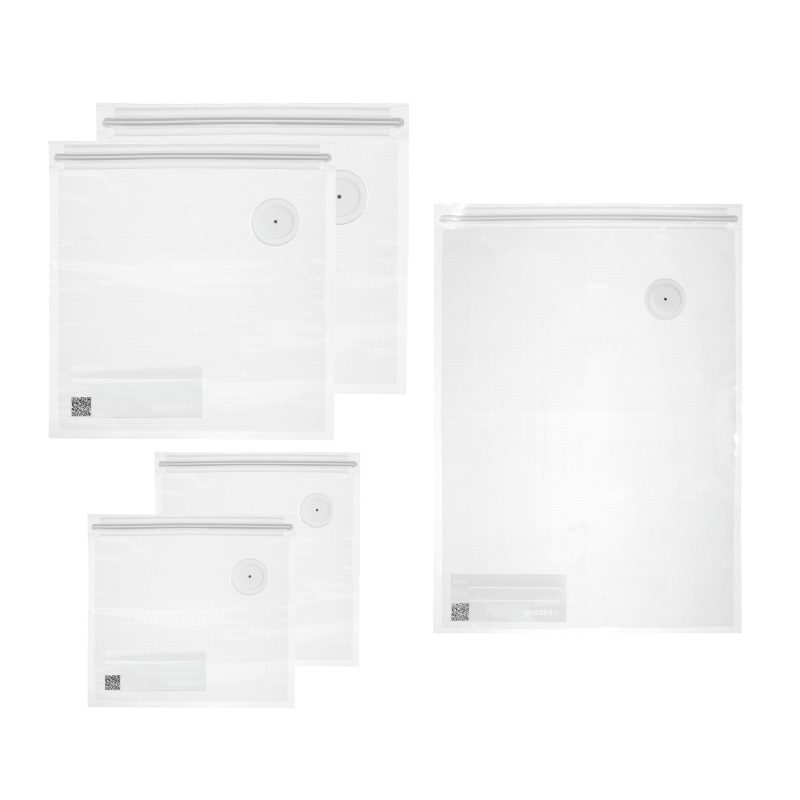 SAVE-IT - SET 5 PUNGI REUTILIZABILE PENTRU PĂSTRARE ALIMENTE ÎN VID - imagine 2